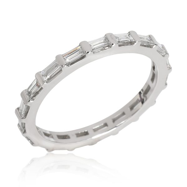 113548 pv Baguette Diamond Eternity Wedding Band in Platinum 125 CTW