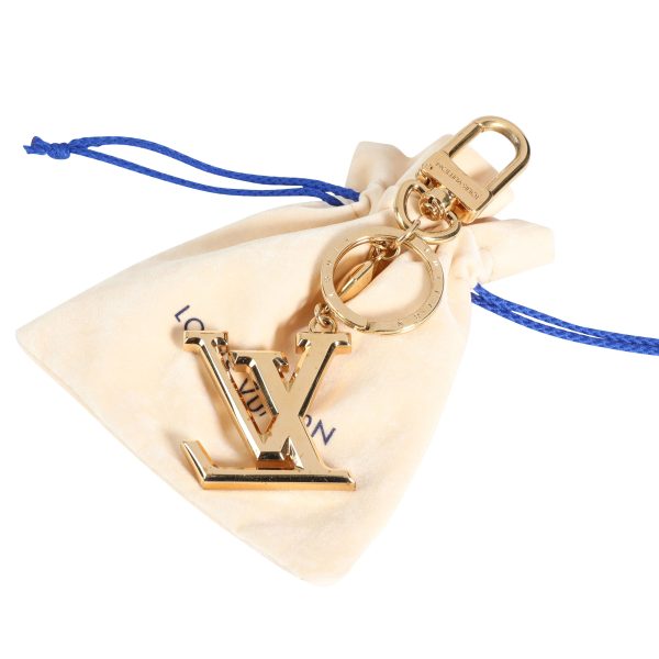 113582 box Louis Vuitton Gold Facettes Bag Charm Key Holder