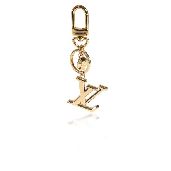 113582 fv Louis Vuitton Gold Facettes Bag Charm Key Holder