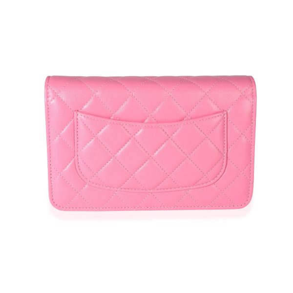 113606 pv 65f39814 99ca 42d8 9c87 8b0ecd5ebafe Chanel Pink Quilted Lambskin Pearl Crush Wallet on Chain