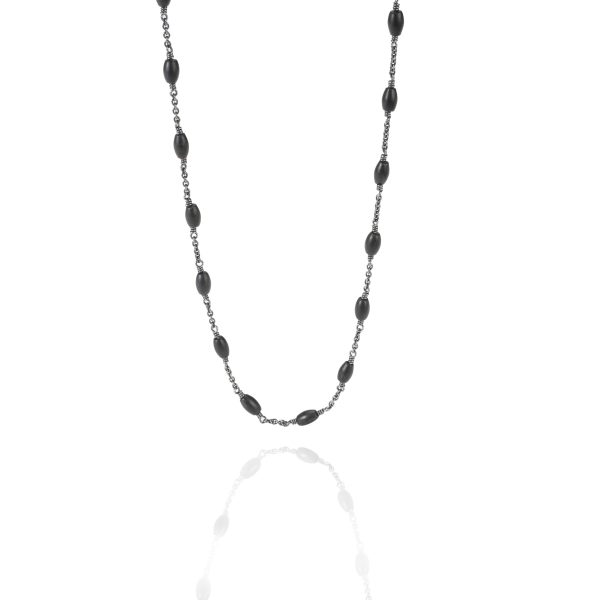 113804 fv 80d5da92 9e0d 46d6 b3f3 4f644976c4c7 David Yurman Onyx Fashion Necklace in Sterling Silver