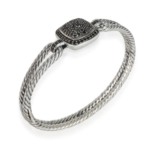 113830 bv ca127ef0 b7a2 4c24 b802 421028ec6dee David Yurman Albion Black Diamond Bangle in Sterling Silver 073 CTW