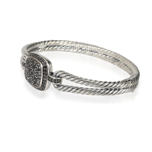 113830 sv b0e45bf9 d551 4832 9c22 773bdee5211b David Yurman Albion Black Diamond Bangle in Sterling Silver 073 CTW