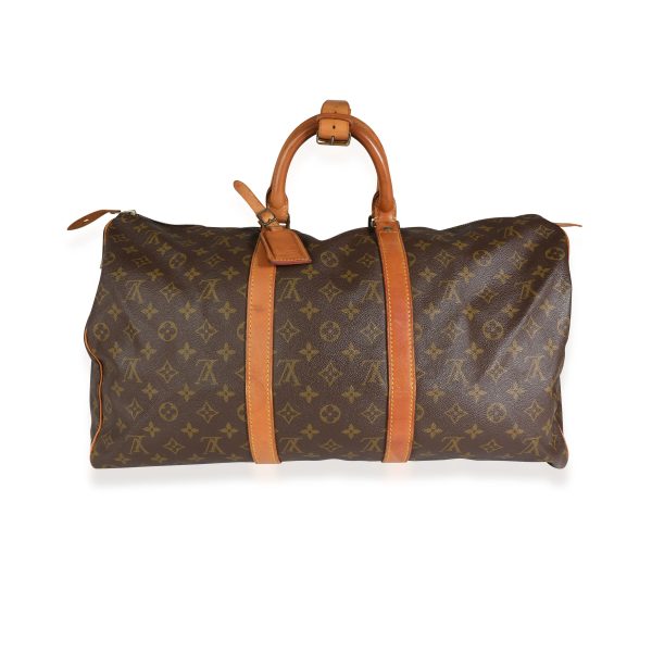 113933 fv Louis Vuitton Vintage Monogram Canvas Keepall 50