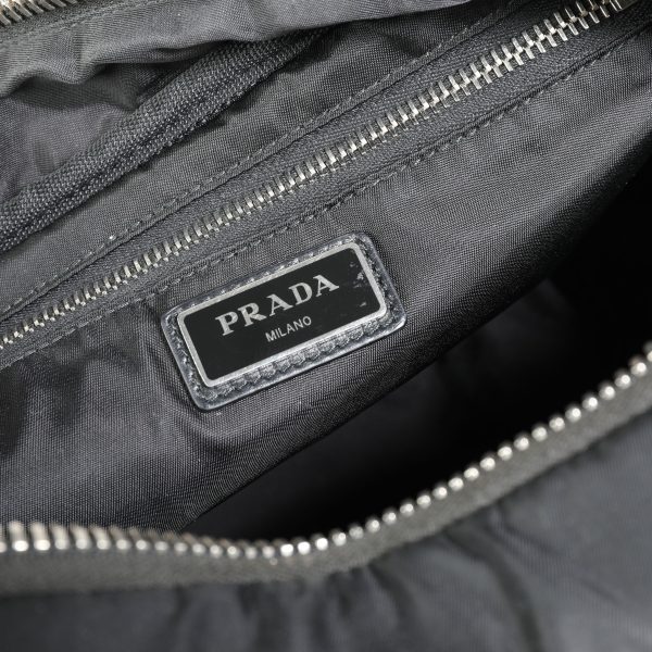 113956 ad2 5001f550 91d9 4789 a7ad fdcaafdcf59c Prada Black Tessuto Pocket Nylon Technical Backpack