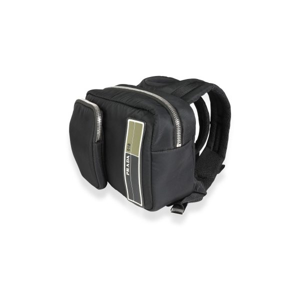 113956 sv 0037566c 0e20 45cb b0c2 76991a3ee7fd Prada Black Tessuto Pocket Nylon Technical Backpack