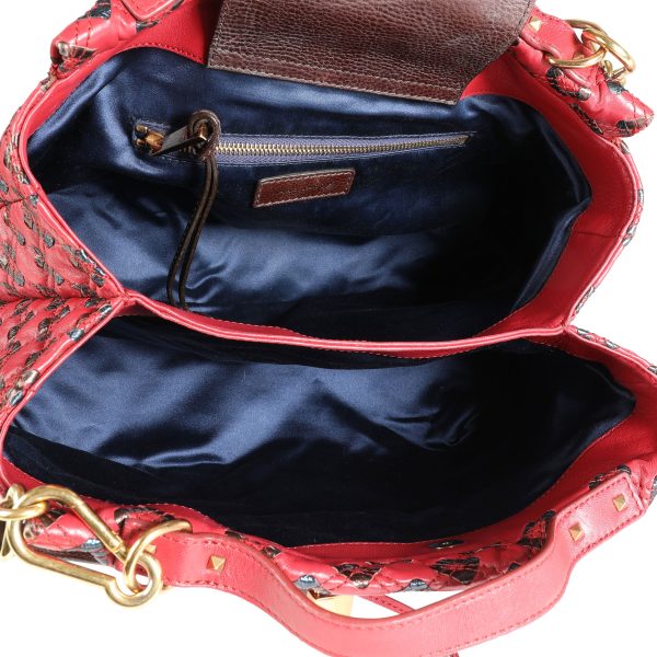 113999 av 89b1b892 ec73 4289 bfe7 a9251f3957ce Marc Jacobs Red Brown Metallic Quilted Leather Crossbody Bag