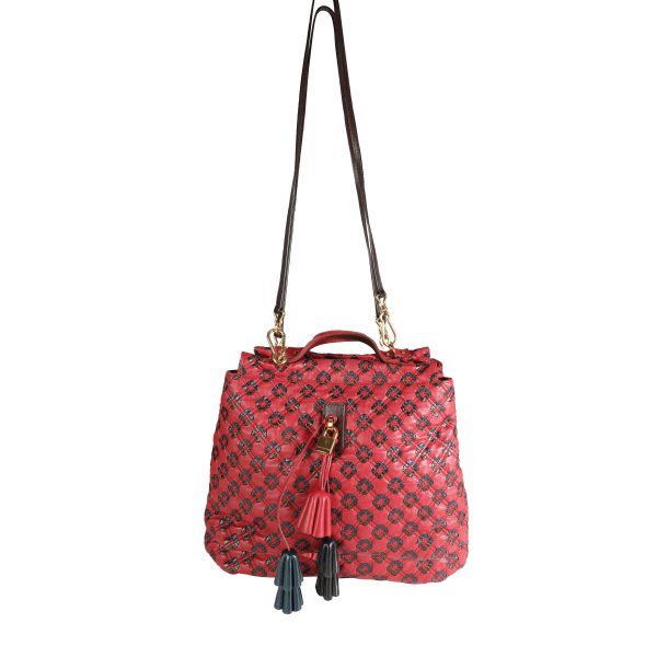 113999 bv 55656d57 9ddd 4349 8e9a 64471dc3ed89 Marc Jacobs Red Brown Metallic Quilted Leather Crossbody Bag