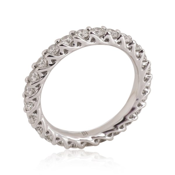 114026 av Blue Nile Diamond Eternity Band in 18K White Gold 095 CTW