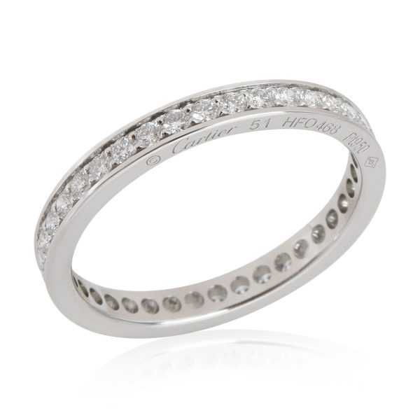 114040 av Cartier Ballerine Diamond Eternity Band in Platinum 038 CTW