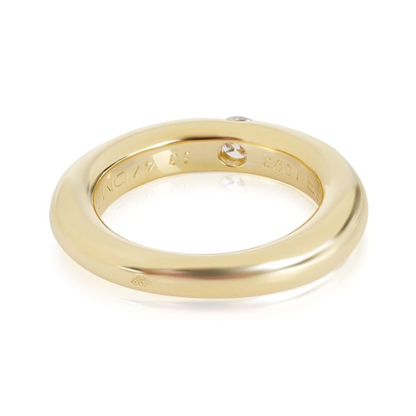 114047 bv b7e5500b 94ef 493d a222 73ed6b53842e Cartier Ellipses Diamond Solitaire Ring in 18kt Yellow Gold G H VS 025 CTW