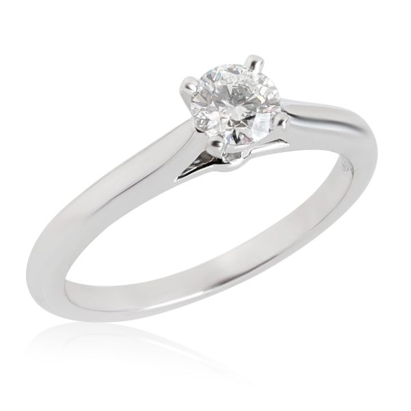 114050 pv Cartier 1895 Diamond Solitaire Engagement Ring in Platinum G VVS1 033 CTW