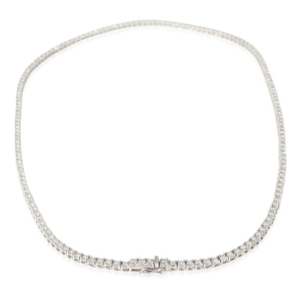 114146 bv Diamond Tennis Necklace in 14k White Gold 81 CTW