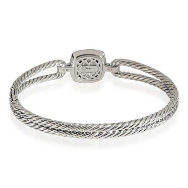 114181 stamp David Yurman Albion Onyx Diamond Bracelet in Sterling Silver 027 CTW