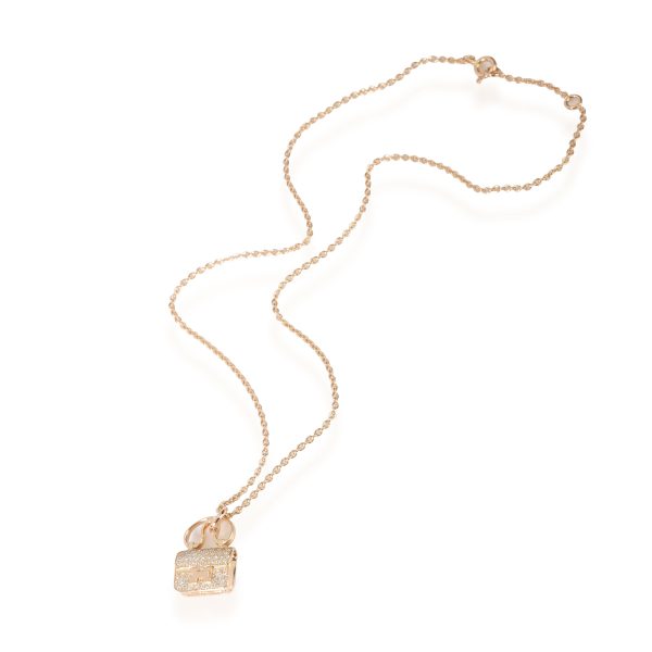 114209 pv Hermès Amulettes Diamond Pendant in 18K Yellow Gold 029 CTW