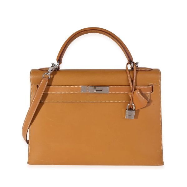 114255 fv 368ab0a7 109a 4595 8d6f 5e5ecac8f80f Hermès Natural Vache Sellier Kelly 32 PHW