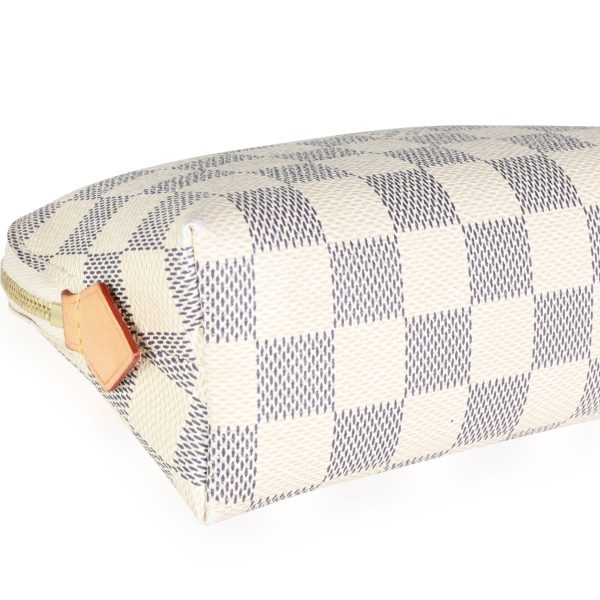 114273 clasp e5dbf910 f90e 4bf4 9545 0d9b383b5f23 Louis Vuitton Damier Azur Cosmetic Pouch