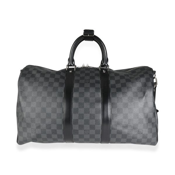 114298 fv 2e5f5d33 5a9f 4f94 a5a7 31cf63598daa Louis Vuitton Damier Graphite Keepall Bandoulière 45