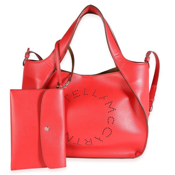 114313 fv 5174b05c 4100 489e 8d85 9721699b10e9 Stella McCartney Lover Red Alter Napa Perforated Logo Crossbody Bag