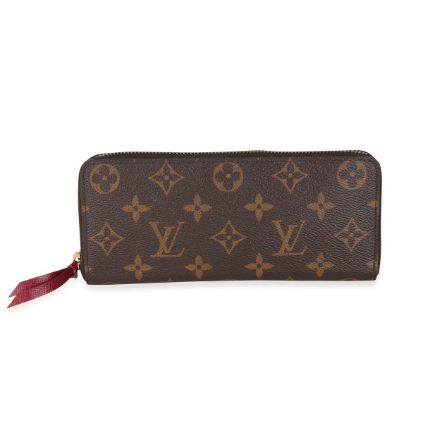 114328 fv Louis Vuitton Monogram Canvas Clémence Wallet