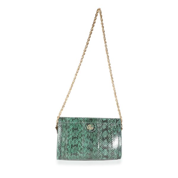 114332 bv 91bea04e 0b91 4302 8609 1a7d2bd80087 Gucci Emerald Snakeskin Small Ophidia Shoulder Bag