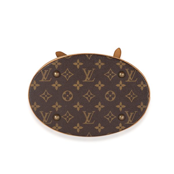 114352 stamp Louis Vuitton Monogram Canvas Petit Bucket Bag