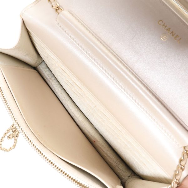 114357 av 66b00a06 c07f 45b4 a495 3c7d8f724030 Chanel Gold Metallic Lizard Golden Class Wallet on Chain