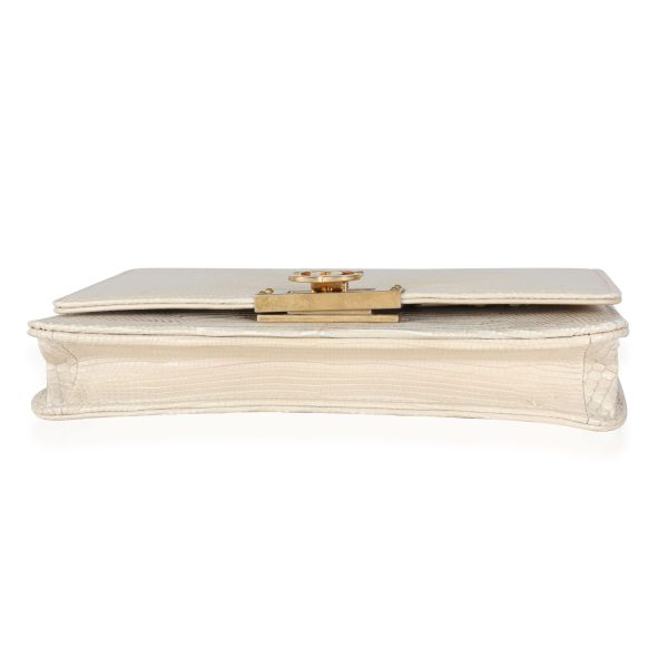 114357 stamp 594c449f 7f05 4ad9 b420 7e8077313c81 Chanel Gold Metallic Lizard Golden Class Wallet on Chain