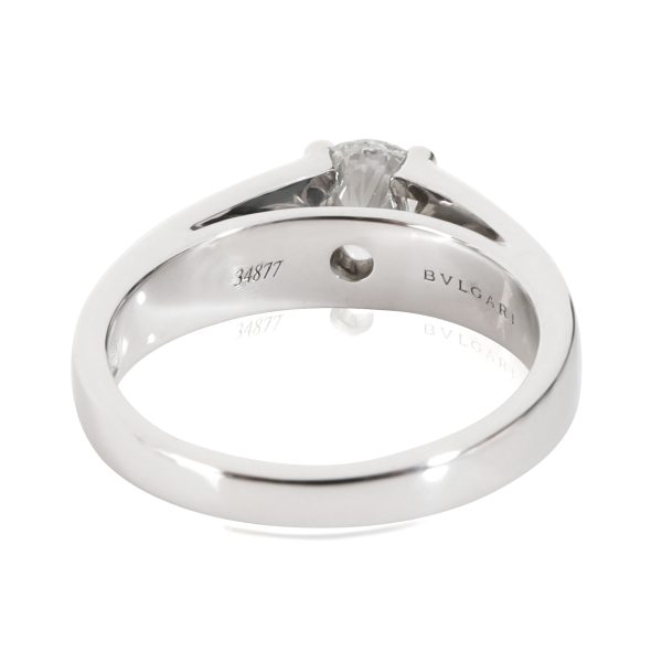 114360 bv Bulgari Marry Me Diamond Engagement Ring in Platinum E VVS2 072 CTW