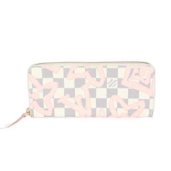 114371 fv Louis Vuitton Damier Azur Tahitienne Clémence Wallet