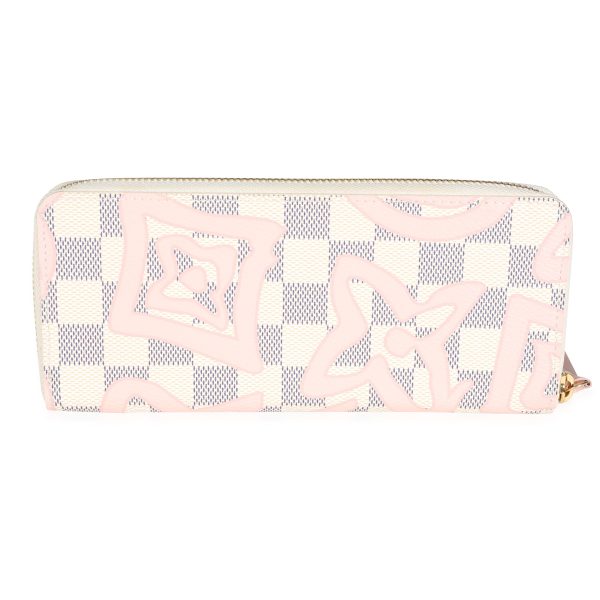 114371 pv Louis Vuitton Damier Azur Tahitienne Clémence Wallet