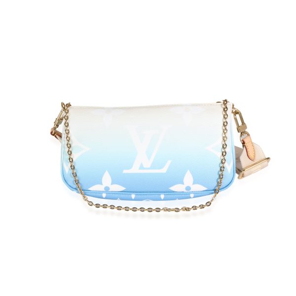 114374 pv Louis Vuitton Blue Monogram Giant By The Pool Multi Pochette Accessoires