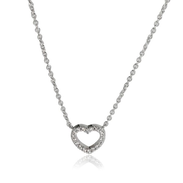 114471 fv c48bc83f 021a 4cd8 8c05 a34b45a5cb74 Tiffany Co Diamond Heart Pendant in 18k White Gold 006 CTW