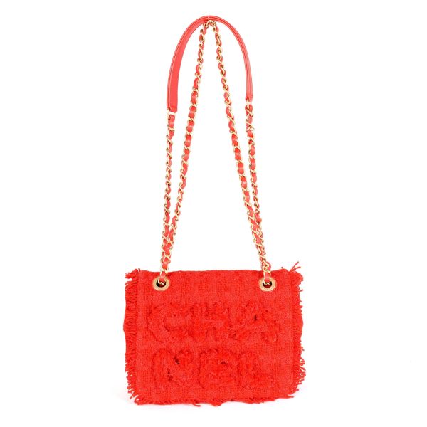 114503 bv 83b8e81d 60a8 4e9b b204 45ac2e7b5631 Chanel Red Frayed Tweed Chanel Flap Bag