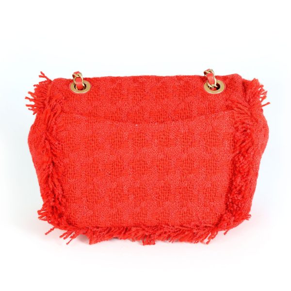 114503 pv f55bd247 6091 4105 88fa 7eb6708e6b99 Chanel Red Frayed Tweed Chanel Flap Bag