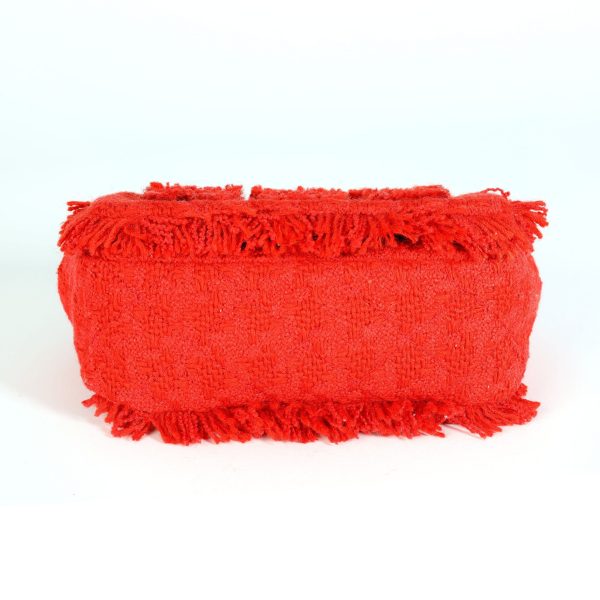 114503 stamp 7bf36598 ffef 42f5 b447 aef0086d3ab1 Chanel Red Frayed Tweed Chanel Flap Bag