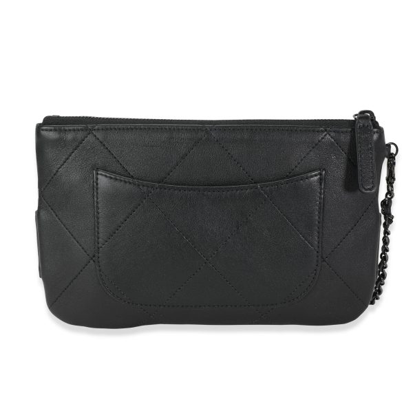 114509 pv 1a6960f4 eaa9 41dc b37c f8497fd3b55a Chanel So Black Quilted Lambskin Cosmetic Case With Strap