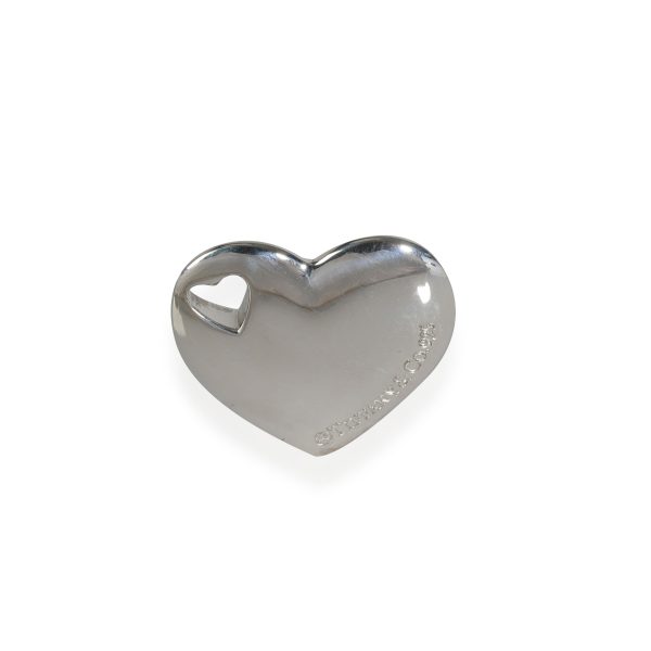 114583 stamp Tiffany Co Heart Cutout Pendant in Sterling Silver