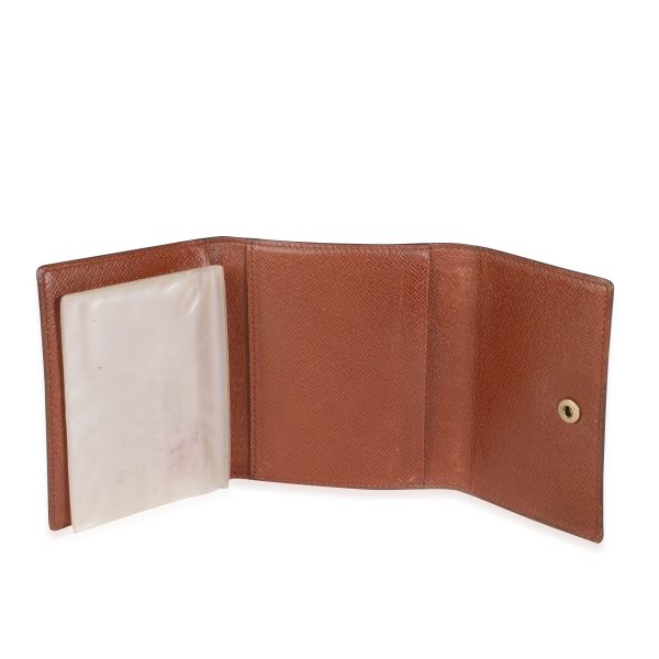 114634 av Louis Vuitton Vintage Monogram Canvas Trifold Business Card Holder