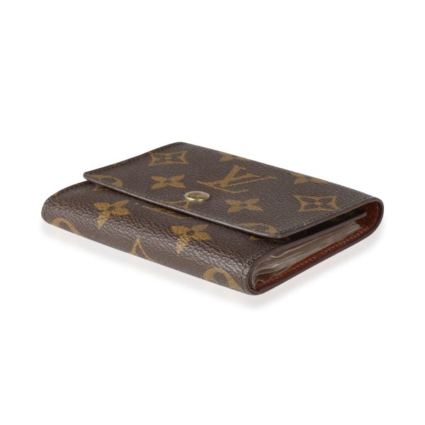 114634 box Louis Vuitton Vintage Monogram Canvas Trifold Business Card Holder