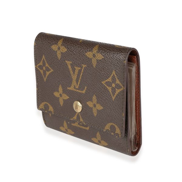 114634 sv Louis Vuitton Vintage Monogram Canvas Trifold Business Card Holder