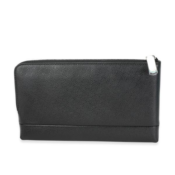 114737 pv 6ca7ad2d 91ec 4e39 a5b8 a0ceae244cf5 Tiffany Black Grained Calfskin Leather Zip Wallet