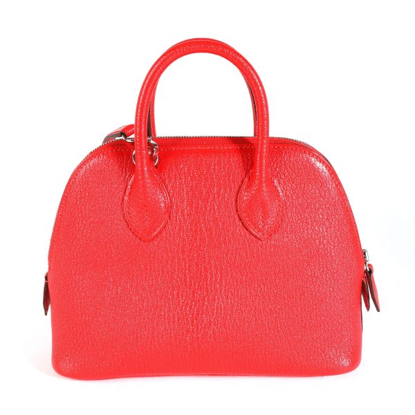 114767 fv Hermès Rouge De Coeur Chévre Mini Bolide PHW