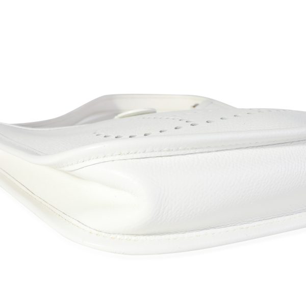 114771 bv 17c1d8fc c468 4b8d aaf6 5098fdd5129e Hermès White Epsom Mini Evelyne PHW