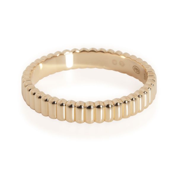 114805 bv Boucheron Grosgrain Wedding Band in 18k Yellow Gold