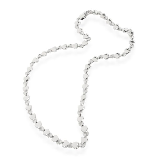 114938 pv Tiffany Co Vintage Heart Link Necklace in Sterling Silver