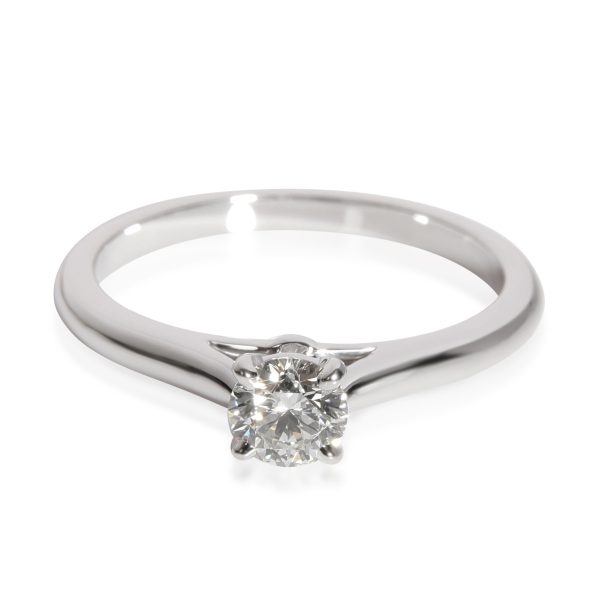 114985 fv Cartier 1895 Diamond Solitaire Engagement Ring in Platinum H VVS1 036 CT