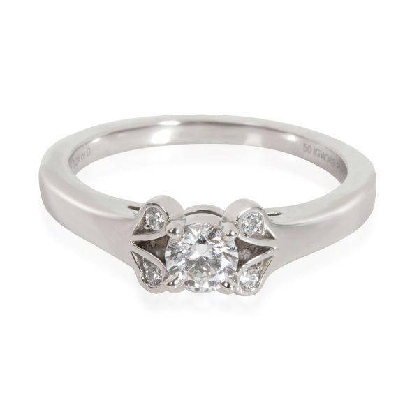 Rings Cartier Ballerine Diamond Engagement Ring in Platinum E VVS2 027 CT