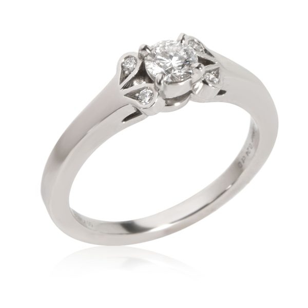 Engagement Ring Platinum Cartier Ballerine Diamond Engagement Ring in Platinum E VVS2 027 CT