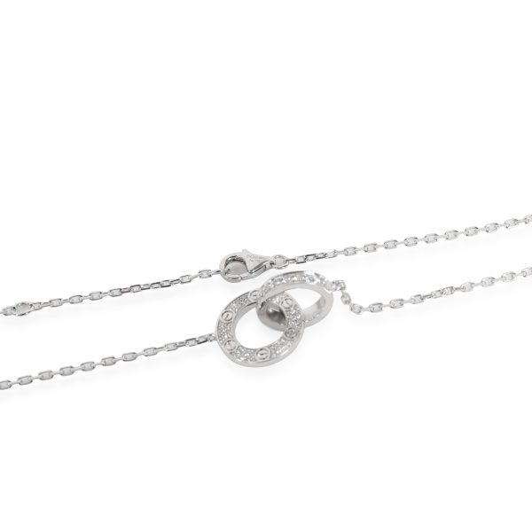 114995 clasp 0e5bd296 aadc 4155 9955 ebc839c1d6f5 Cartier LOVE Diamond Necklace in 18K White Gold 03 CTW